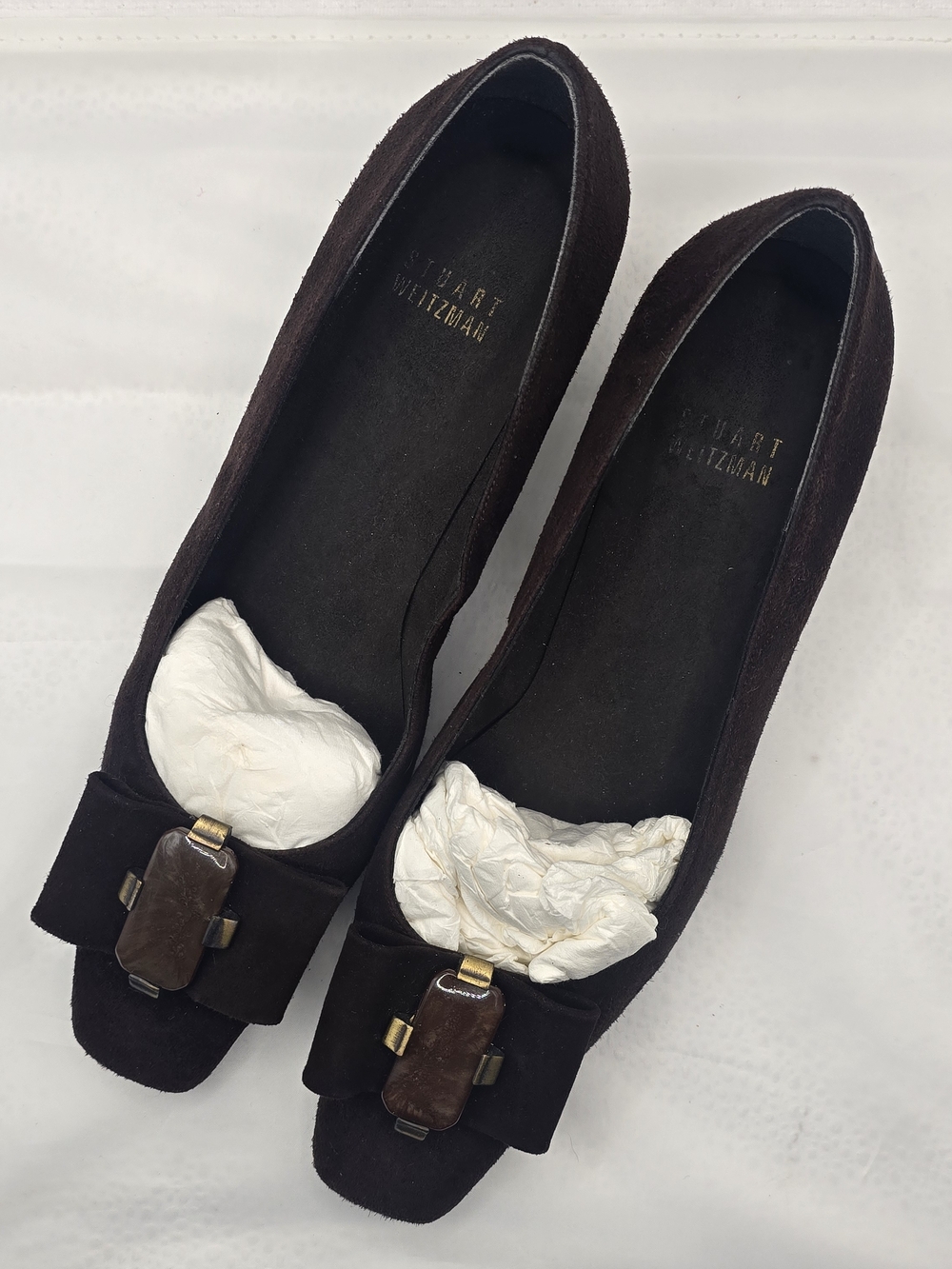 Stuart Weitzman Winston Pump - Cola Suede